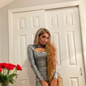 Fashion nova silver dress